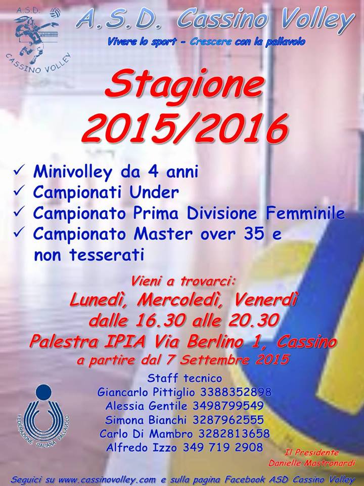 Stagione pallavolo 2015/2016